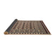 Sideview of Traditional Bakers Brown Persian Rug, tr2355
