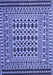 Machine Washable Persian Blue Traditional Rug, wshtr2355blu