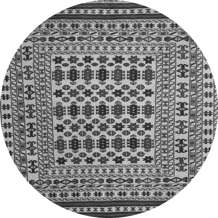 Machine Washable Persian Gray Traditional Rug, wshtr2355gry