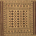 Square Persian Brown Traditional Rug, tr2355brn