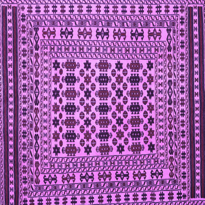 Square Machine Washable Persian Purple Traditional Area Rugs, wshtr2355pur