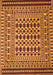 Serging Thickness of Machine Washable Persian Orange Traditional Area Rugs, wshtr2355org