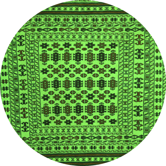 Machine Washable Persian Green Traditional Area Rugs, wshtr2355grn