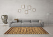 Machine Washable Persian Brown Traditional Rug in a Living Room,, wshtr2355brn