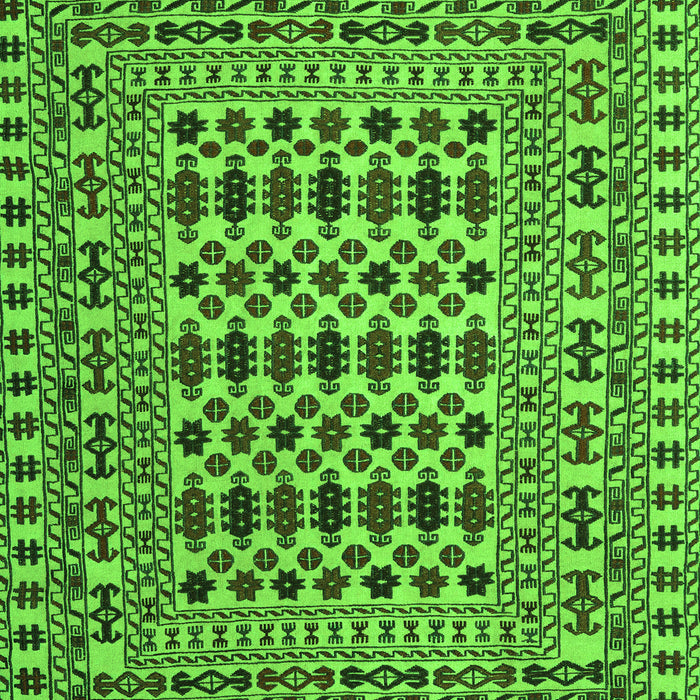 Serging Thickness of Machine Washable Persian Green Traditional Area Rugs, wshtr2355grn
