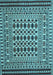 Machine Washable Persian Light Blue Traditional Rug, wshtr2355lblu