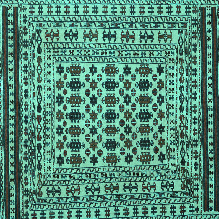 Square Persian Turquoise Traditional Rug, tr2355turq