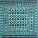 Square Persian Light Blue Traditional Rug, tr2355lblu