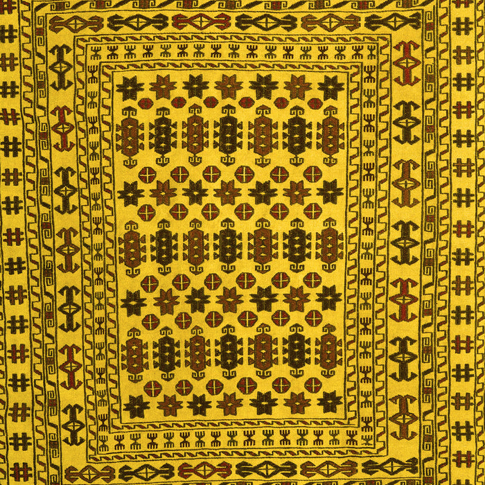 Machine Washable Persian Yellow Traditional Rug, wshtr2355yw