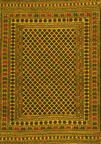 Southwestern Yellow Country Rug, tr2356yw