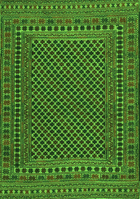 Southwestern Green Country Rug, tr2356grn