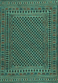 Southwestern Turquoise Country Rug, tr2356turq