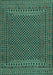 Southwestern Turquoise Country Rug, tr2356turq