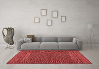 Machine Washable Southwestern Red Country Rug, wshtr2356red