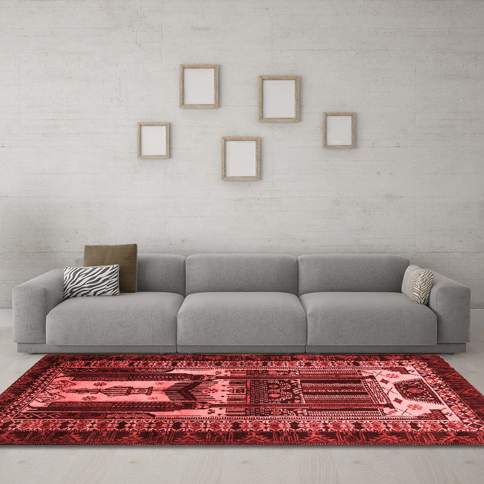 Traditional Red Washable Rugs