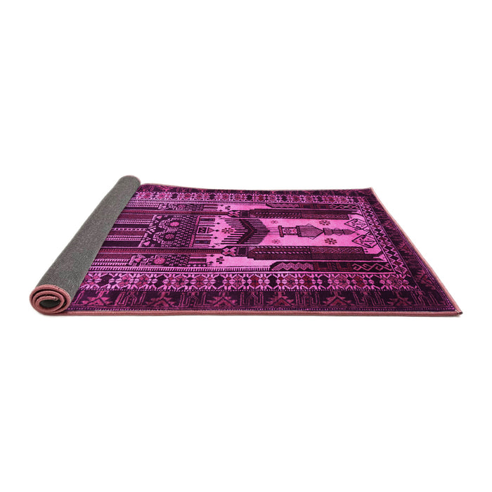 Sideview of Persian Pink Traditional Rug, tr2357pnk