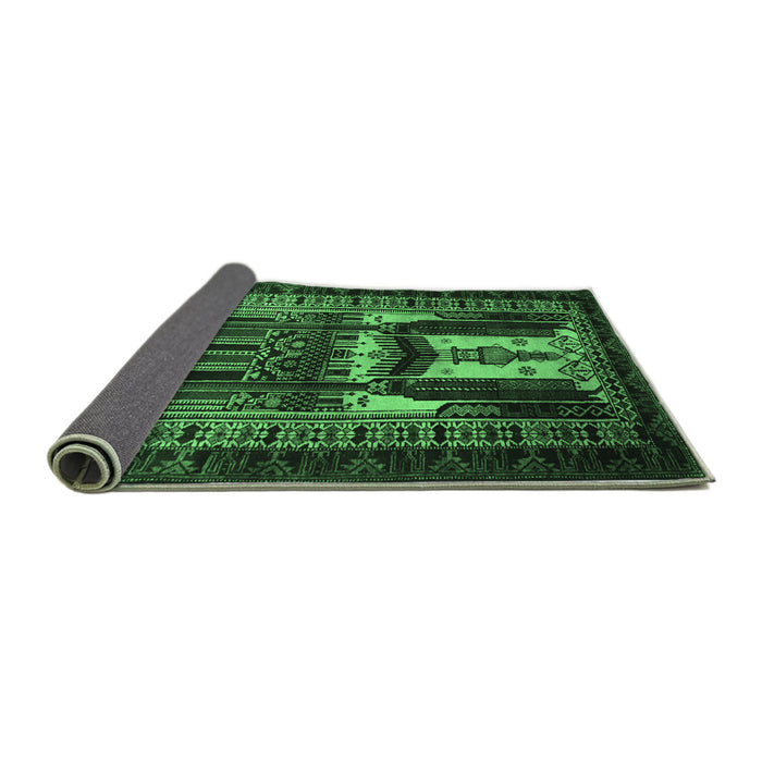 Sideview of Persian Emerald Green Traditional Rug, tr2357emgrn