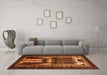 Machine Washable Persian Orange Traditional Area Rugs in a Living Room, wshtr2357org