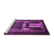 Sideview of Machine Washable Persian Purple Traditional Area Rugs, wshtr2357pur