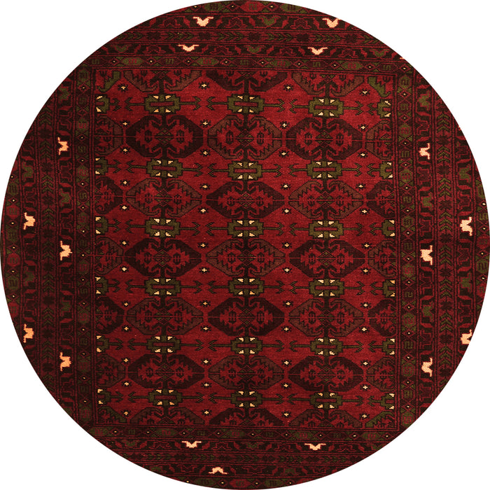 Square Persian Orange Traditional Rug, tr2358org