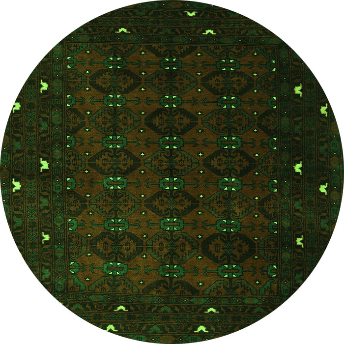 Machine Washable Persian Green Traditional Area Rugs, wshtr2358grn