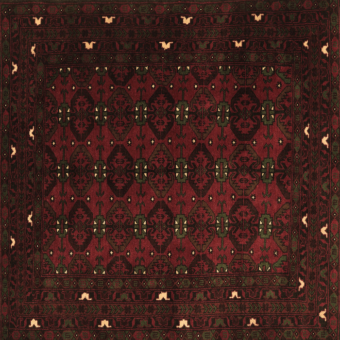 Square Machine Washable Persian Brown Traditional Rug, wshtr2358brn