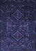 Machine Washable Persian Blue Traditional Rug, wshtr2359blu