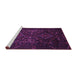 Sideview of Machine Washable Persian Purple Traditional Area Rugs, wshtr2359pur