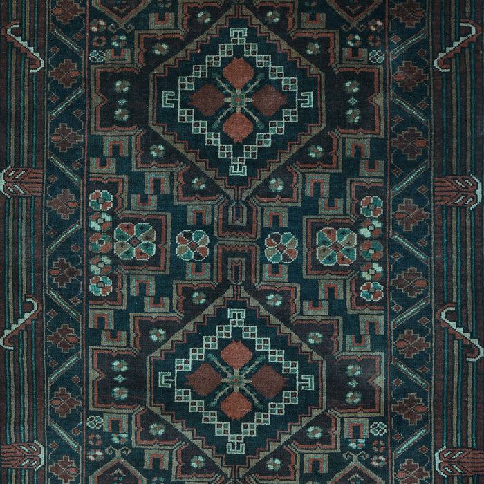 Machine Washable Persian Light Blue Traditional Rug, wshtr2359lblu