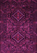 Machine Washable Persian Pink Traditional Rug, wshtr2359pnk