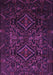 Machine Washable Persian Purple Traditional Area Rugs, wshtr2359pur