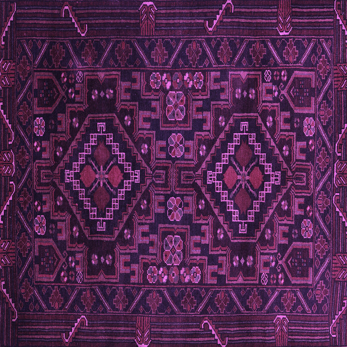 Square Machine Washable Persian Purple Traditional Area Rugs, wshtr2359pur