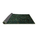Sideview of Persian Turquoise Traditional Rug, tr2359turq