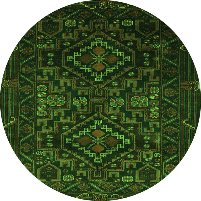 Machine Washable Persian Green Traditional Area Rugs, wshtr2359grn