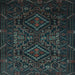 Square Persian Light Blue Traditional Rug, tr2359lblu