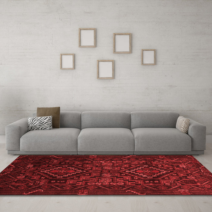 Traditional Red Washable Rugs