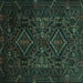 Square Persian Turquoise Traditional Rug, tr2359turq