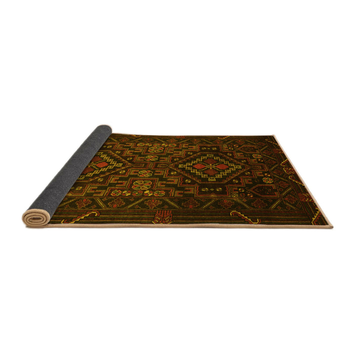 Sideview of Persian Yellow Traditional Rug, tr2359yw