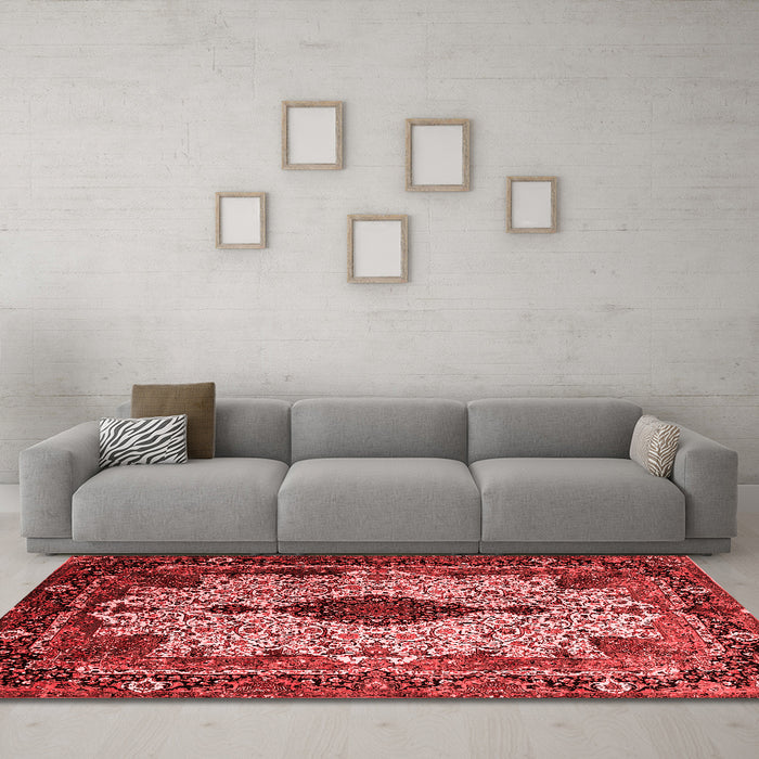 Traditional Red Washable Rugs