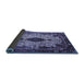 Sideview of Medallion Blue Traditional Rug, tr235blu