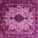 Square Medallion Pink Traditional Rug, tr235pnk