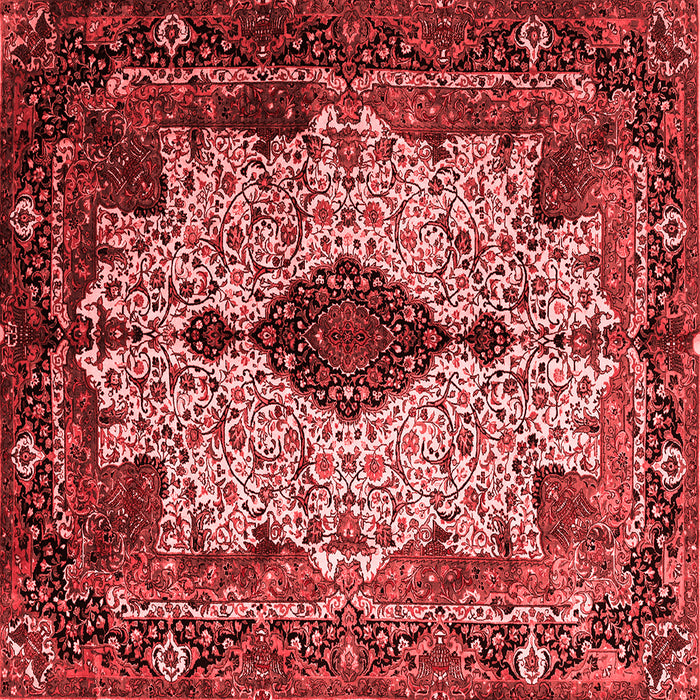 Medallion Red Traditional Rug, tr235red