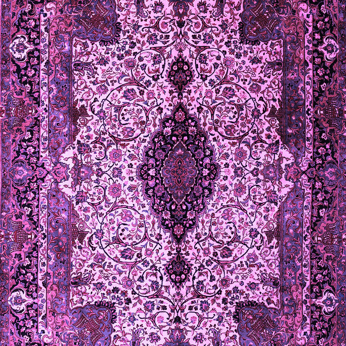 Medallion Purple Traditional Rug, tr235pur