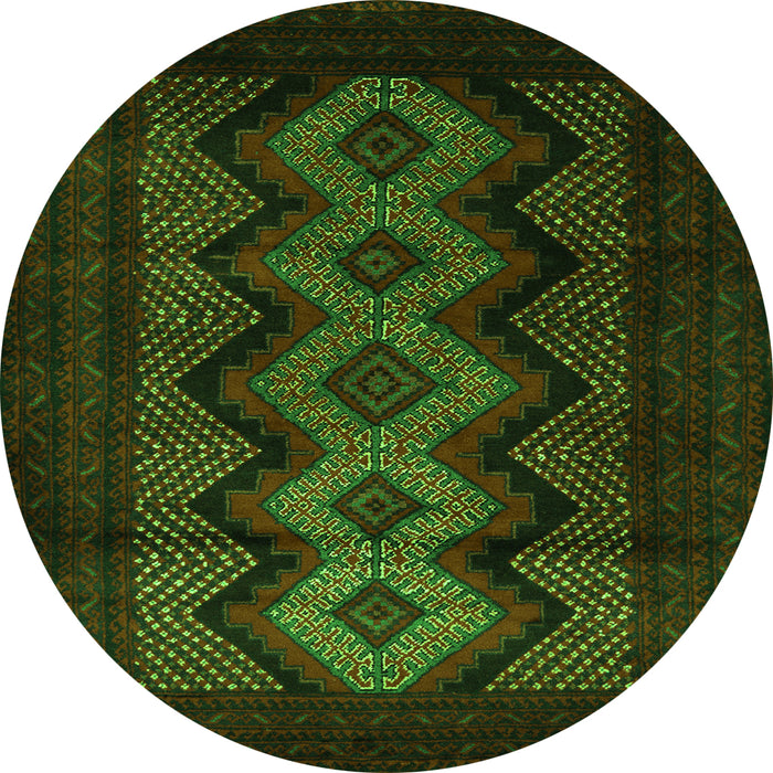 Machine Washable Southwestern Green Country Area Rugs, wshtr2360grn