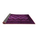 Sideview of Southwestern Purple Country Rug, tr2360pur