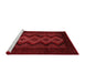 Country Red Washable Rugs