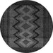 Square Southwestern Gray Country Rug, tr2360gry