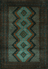 Southwestern Turquoise Country Rug, tr2360turq