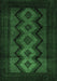 Southwestern Emerald Green Country Rug, tr2360emgrn