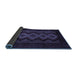 Sideview of Southwestern Blue Country Rug, tr2360blu